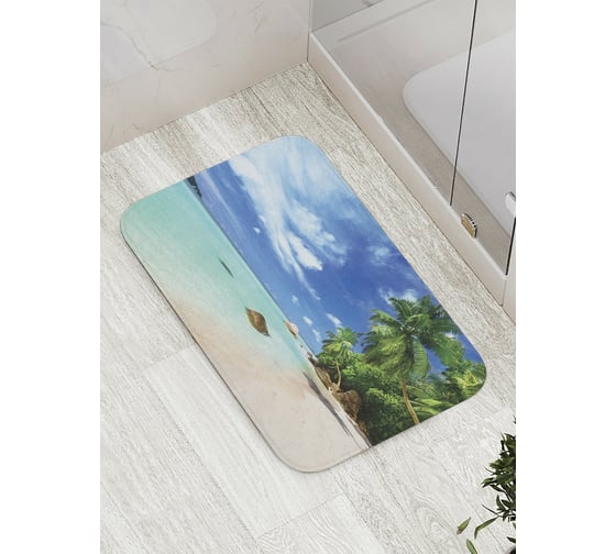 Изображение товара Коврик противоскользящий JoyArty "Морское дыхание" для ванной, сауны, бассейна, bath_8969