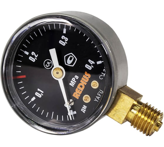 Изображение товара Манометр ацетиленовый REDIUS 4 МПа 102032