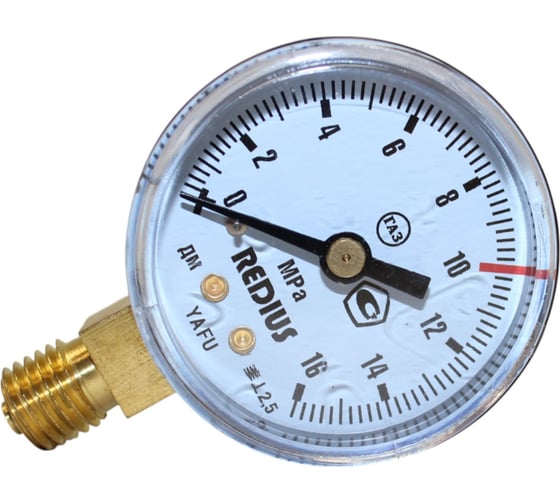Изображение товара Манометр газовый Redius 16 МПа с поверкой DK.1340.11558
