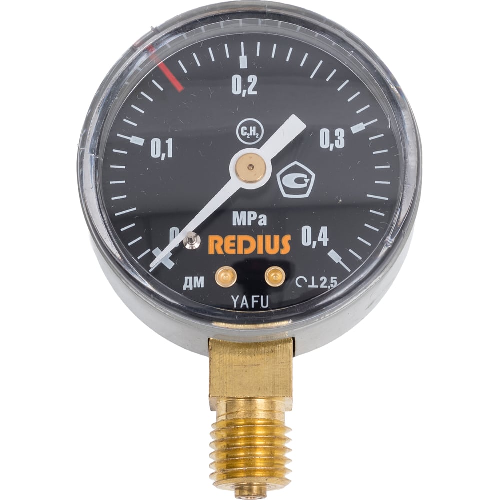 Изображение товара Манометр ацетиленовый Redius для профессионального использования