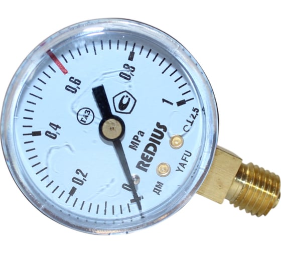 Изображение товара Манометр газовый Redius 1 МПа с поверкой DK.1340.14606