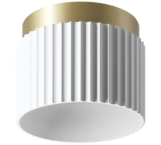 Изображение товара Накладной светильник WOLTA MUSE под лампу GX53, Белый/Золото WSL-GX53/19WG