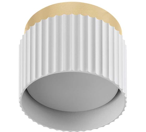 Изображение товара Накладной светильник WOLTA MUSE под лампу GX53, Белый/Золото WSL-GX53/19WG