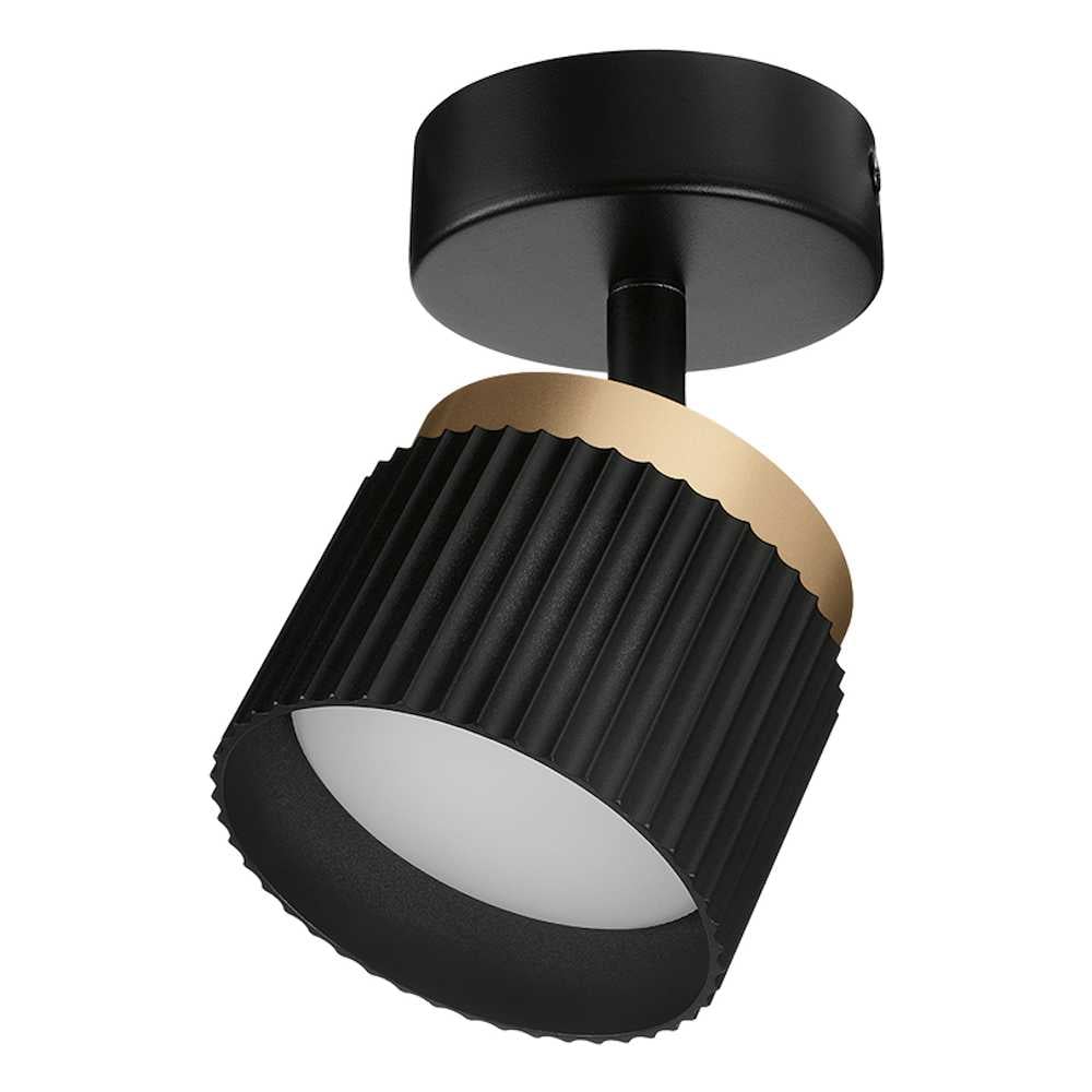 Изображение товара Накладной светильник WOLTA MUSE под лампу GX53, Черный/Золото WSL-GX53/19BG-2