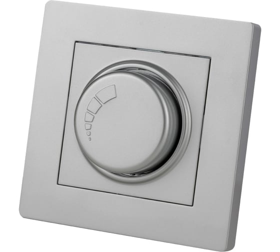 Изображение товара Светорегулятор TDM ELECTRIC 300 Вт серебр. металлик "Сенеж" SQ1816-0228