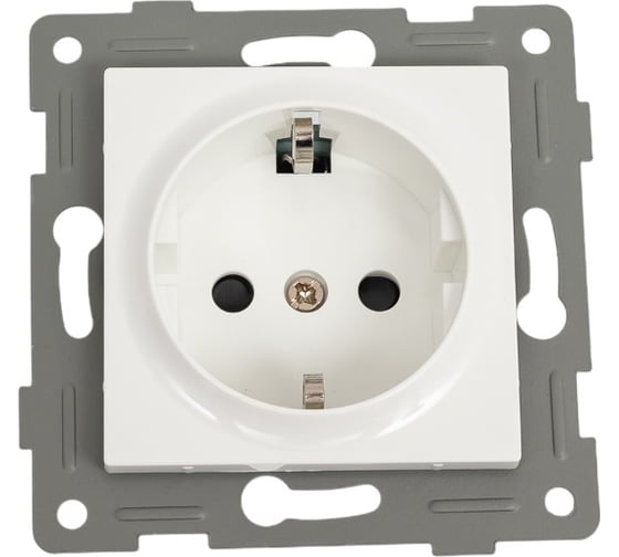 Изображение товара Розетка электрическая SPL 2К+З, 16А, 220-250V (белый) 205001