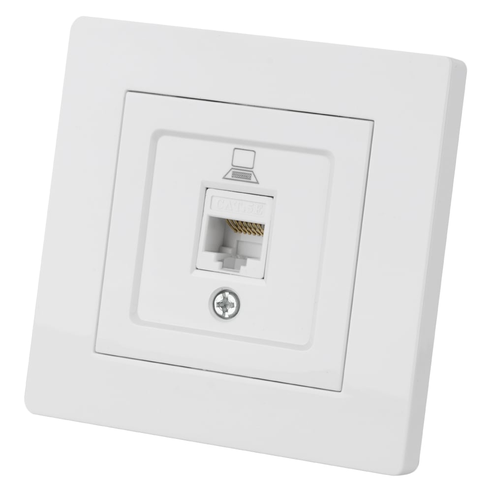 Изображение товара Розетка TDM ELECTRIC компьютерная RJ45 белая Сенеж SQ1816-0043