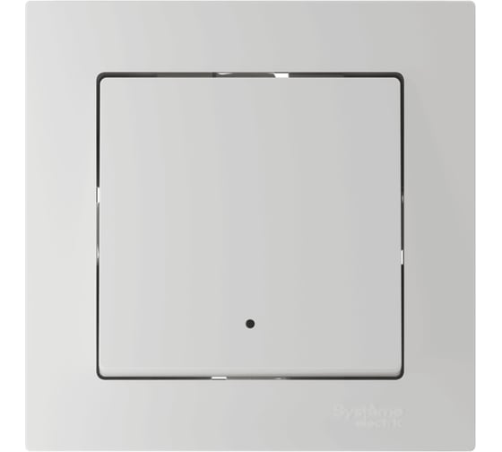 Изображение товара Выключатель 1-клавишный с подсветкой Systeme Electric ATLASDESIGN SMART, Zigbee, сх.1, L+N, 10 А, мех., БЕЛЫЙ ATN000113Z