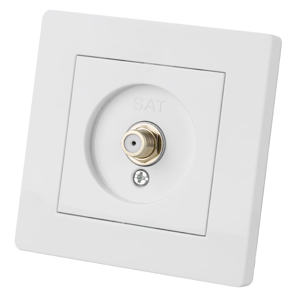 Изображение товара Розетка TDM ELECTRIC SAT F-разъем 0-2400МГц белая SQ1816-0050
