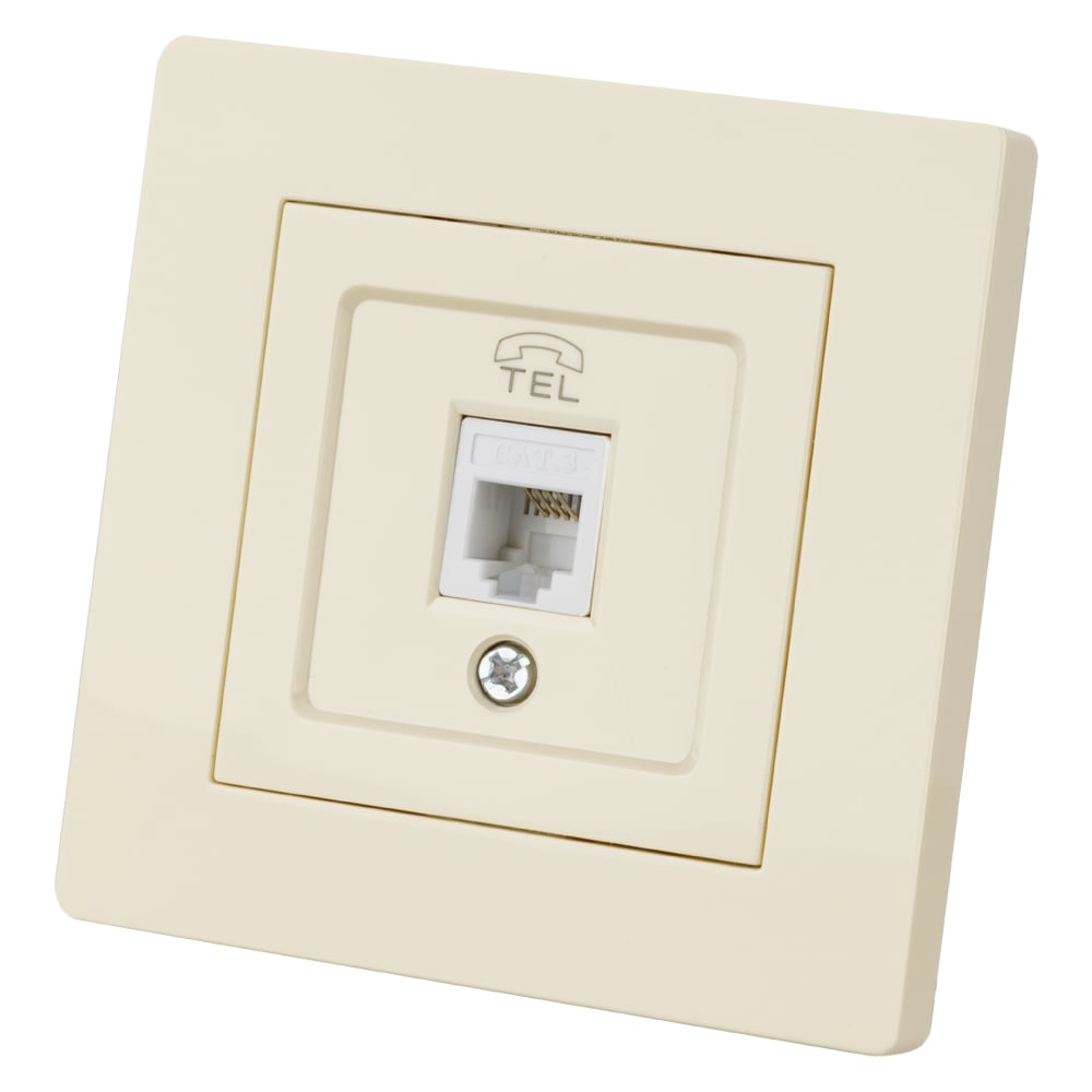 Изображение товара Телефонная розетка RJ11 слоновая кость серия Сенеж TDM ELECTRIC