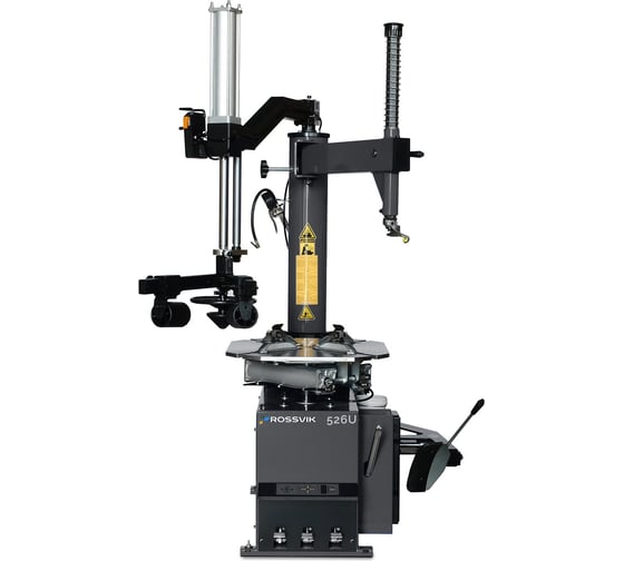 Изображение товара Станок шиномонтажный ROSSVIK V-526U, п/автомат, до 26, 380В с третьей рукой. Цвет серый RA7016 V526U.380.7016