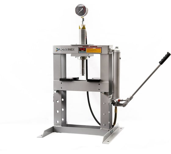 Изображение товара Пресс гидравлический ROSSVIK 10 тонн, настольный, цвет серый RAL 7016 HJ0802.7016