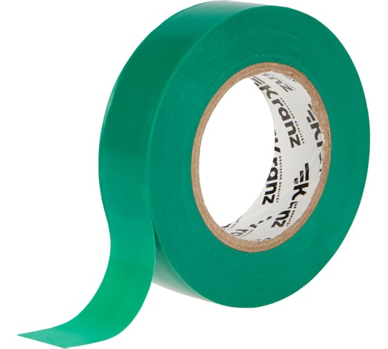 Изображение товара Изолента ПВХ KRANZ 0,13х19 мм, 25 м, зеленая KR-09-2203