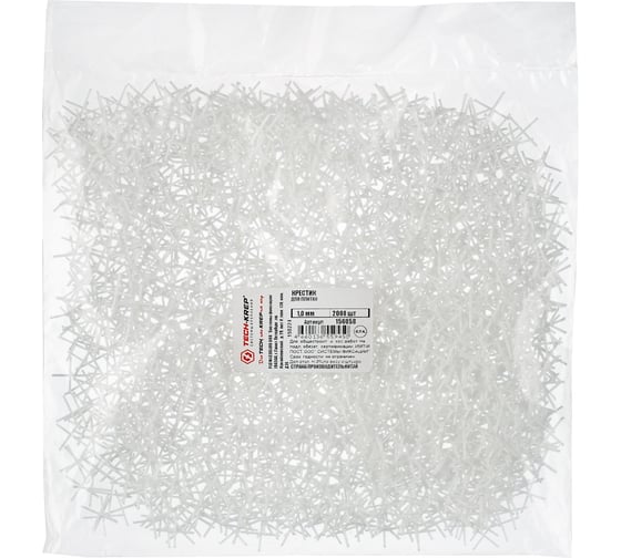 Изображение товара Крестики для плитки Tech-Krep 1,0 мм (2000 шт) - пакет Zitar 156058