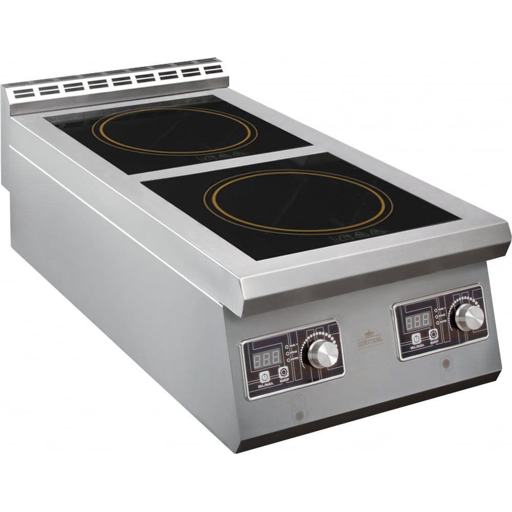 Изображение товара Индукционная плита Luxstahl ПИ 2-700 мко453 настольная 2 конфорки нержавеющая сталь