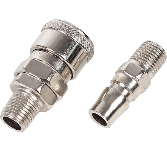 Изображение товара Разъем Крал быстросъем резьба (наруж.рез) с клапаном в сб 1/4 (ф12) (25 шт) 1183