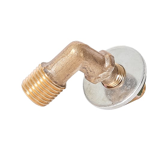 Изображение товара Угольник Крал 14x10 с гайкой ( латунь ) (10 шт) 3874