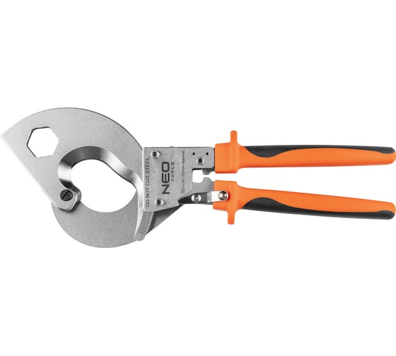 Изображение товара Кабелерез для медных алюминиевых кабелей NEO Tools 250 мм с трещоткой 01-401