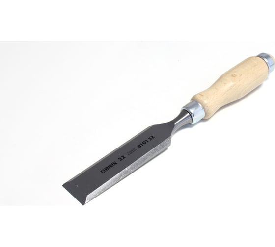 Изображение товара Плоская стамеска Narex с деревянной светлой ручкой 32 мм 810132