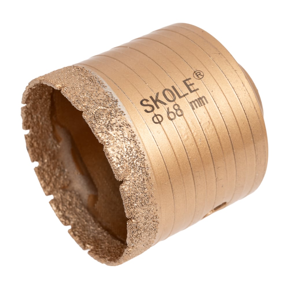 Изображение товара Универсальная коронка для сверления бетона и керамогранита SKOLE 68 мм