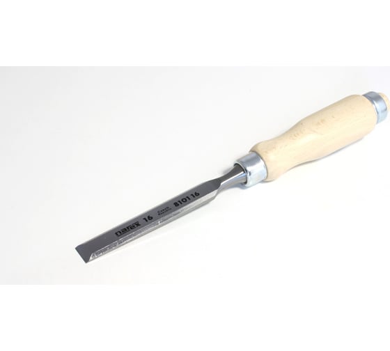 Изображение товара Плоская стамеска Narex с деревянной светлой ручкой 16 мм 810116