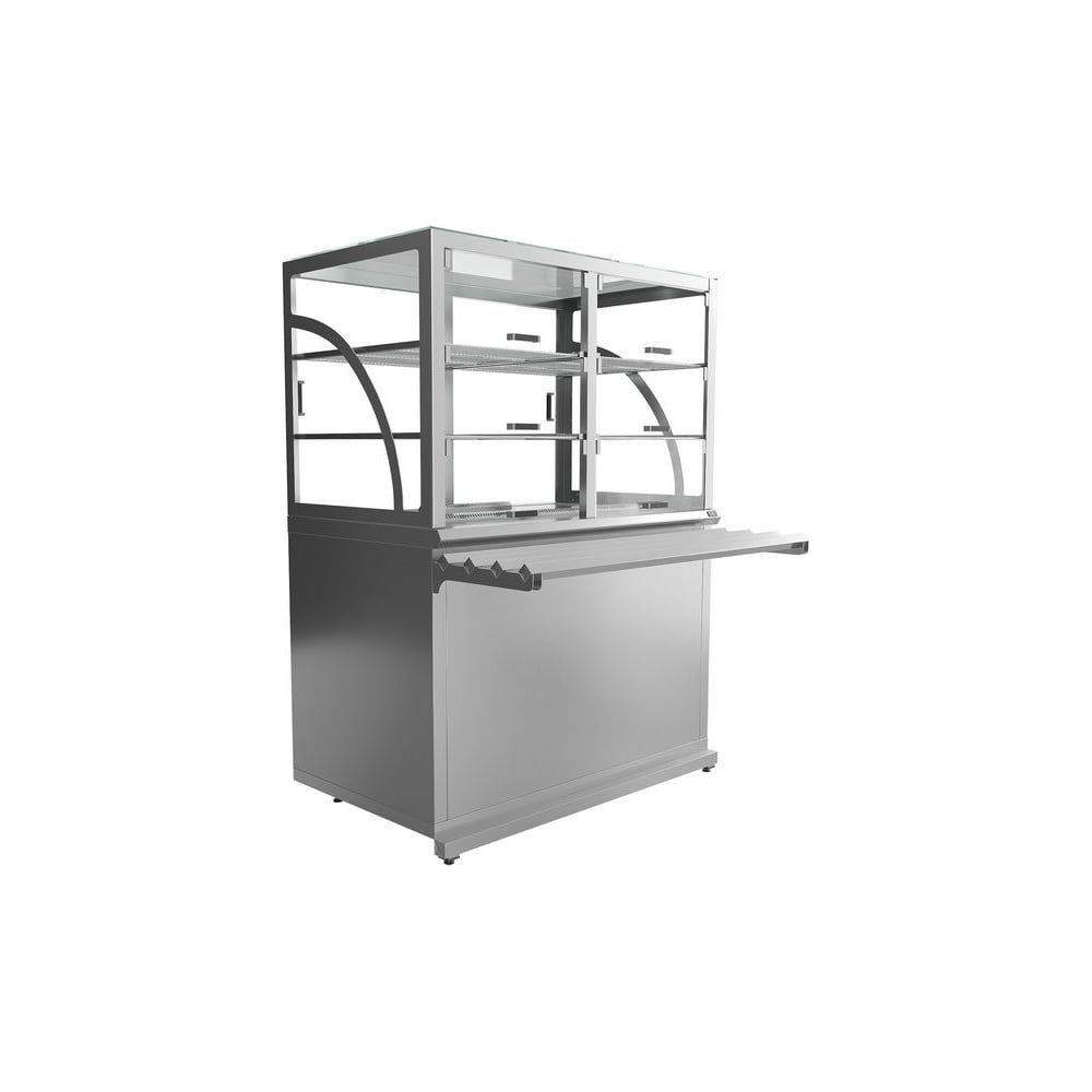 Изображение товара Прилавок холодильный Luxstahl ПХК (С)-1200 Premium из нержавеющей стали