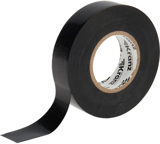 Изображение товара Профессиональная изолента ПВХ KRANZ 0,18х19 мм, 20 м, черная KR-09-2806