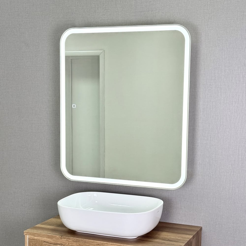 Изображение товара Зеркальный шкаф ALAVANN Cosmetic Light 70 белый с подсветкой и розеткой