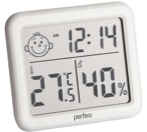 Изображение товара Часы-метеостанция PERFEO Flora, темп., влажность, время (PF-CX-0813) 30023774