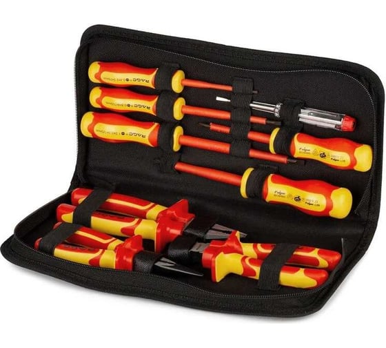 Изображение товара Набор диэлектрического инструмента 1000В VIRA RAGE by VDE 9 пр. 397049