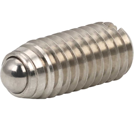 Изображение товара Комплект фиксатор пружинный с шариком и резьбой Алтервиа (упаковка 10 штук) A00310.21212.10