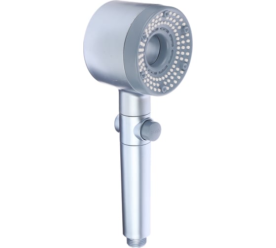 Изображение товара Лейка для душа RAIN 5 режимов, с фильтром, кнопка-стоп, 80мм, светло-синий 582-070