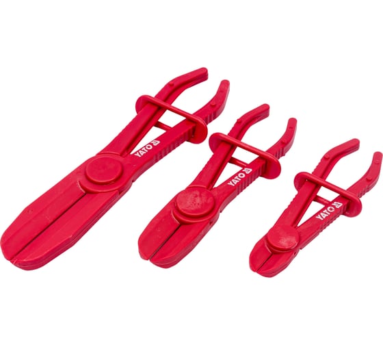 Изображение товара Набор прямых зажимов для шлангов YATO 3 предмета YT-0840