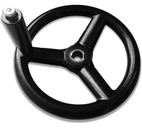 Изображение товара Маховик бакелитовый UnitMC 250x22 с ручкой 100301.7 250x22