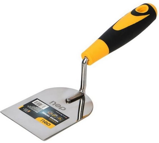 Изображение товара Кельма-мастерок DELI лопатка 60x100мм, DL509324, нержавеющая сталь, прорезиненная рукоятка 179406