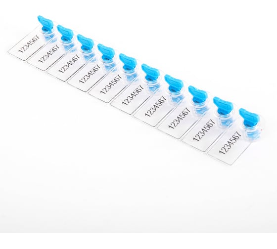 Изображение товара Пломбы стиропластовые номерные ОФИСМАГ самофиксирующиеся, комплект 100 шт (проволока 600811, 600280) 600812