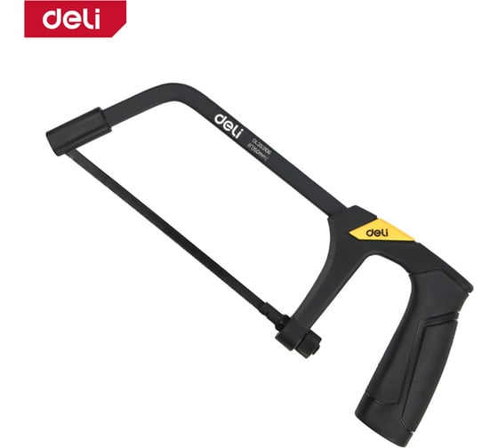 Изображение товара Мини-ножовка по металлу, дереву, пластику DELI DL353106 150мм, пильное полотно из стали 65Mn, рама из алюминиевого сплава 179588