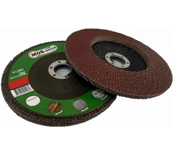 Изображение товара Круг лепестковый торцевой МОS-DISTAR 180 мм, P80, 5шт MS-KLT180P80