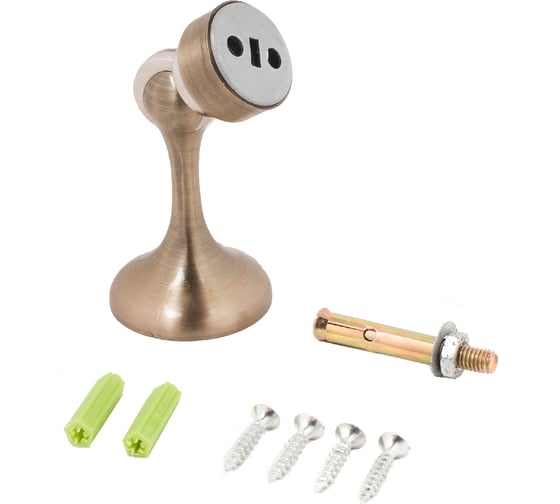 Изображение товара Магнитный ограничитель Стандарт 102 AB (европакет; прямой; старая бронза) 12584