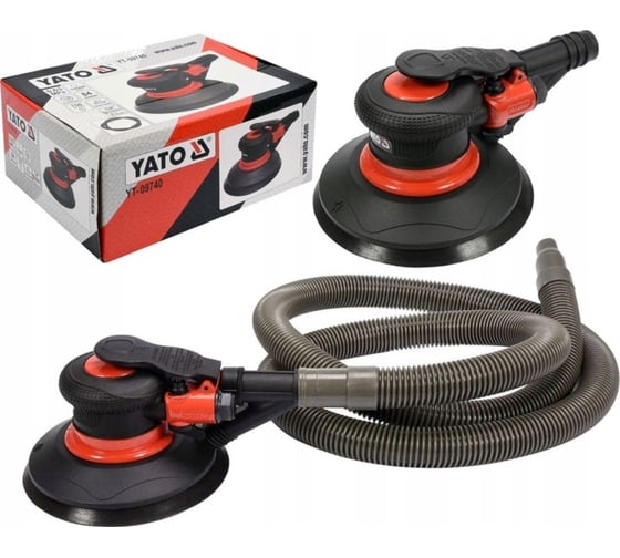 Изображение товара Пневматическая эксцентриковая шлифмашина YATO YT-09740