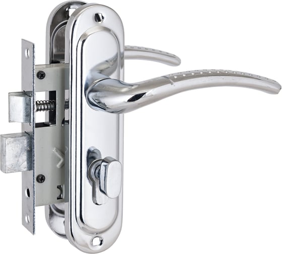 Изображение товара Врезной замок с ручкой Стандарт 132/50B CP (вертушка; хром) 4857