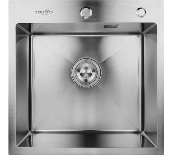 Изображение товара Мойка для кухни врезная TOKITO 50x50 см, нержавеющая сталь TOK-OKA-5050-ST