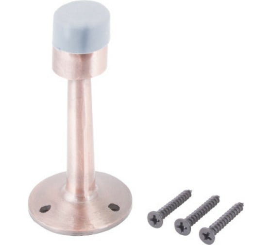 Изображение товара Дверной ограничитель Стандарт 3055 AC (европакет; прямой; старая медь) 11101