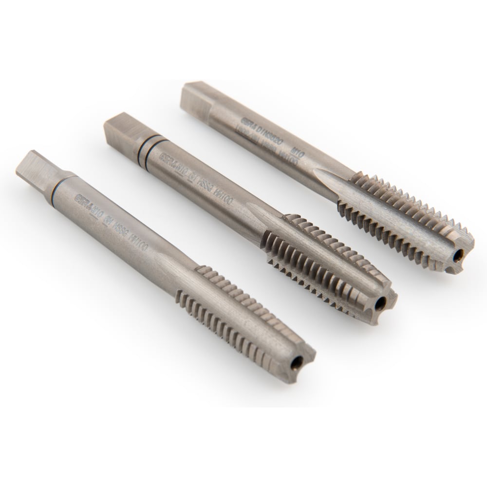 Изображение товара Набор ручных метчиков GSR M10х1,5 HSSG DIN352 3 шт для резьбы в металле