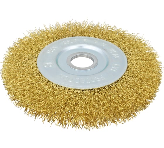 Изображение товара Кордщетка мягкая латунированная KETZU для УШМ, дисковая 150 мм Standart 792947