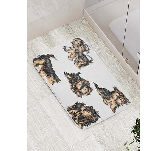 Изображение товара Коврик противоскользящий JoyArty "Собачка-друг" для ванной, сауны, бассейна, bath_41347