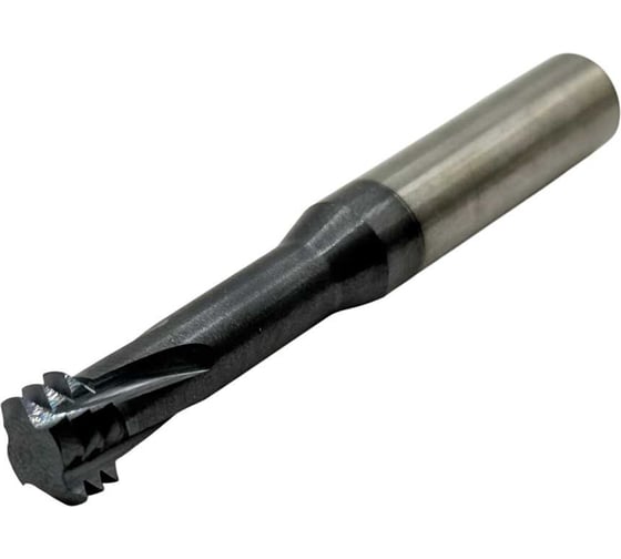 Изображение товара Резьбофреза трехзаходная твердосплавная TORNERI М14x2.0 (D9.9x30хD10x75x4T) по стали с покрытием TiXCo Т026191