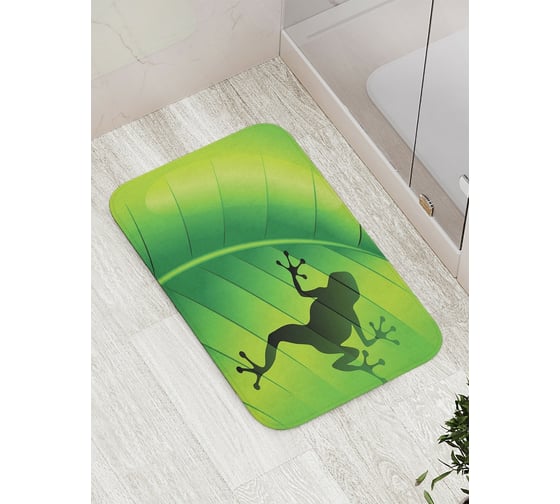 Изображение товара Коврик противоскользящий JoyArty "Тень лягушки" для ванной, сауны, бассейна, bath_15249