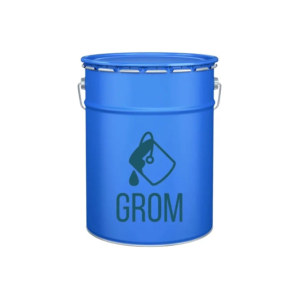 Изображение товара Грунт-эмаль с молотковым эффектом Grom, светло-серая, 5кг