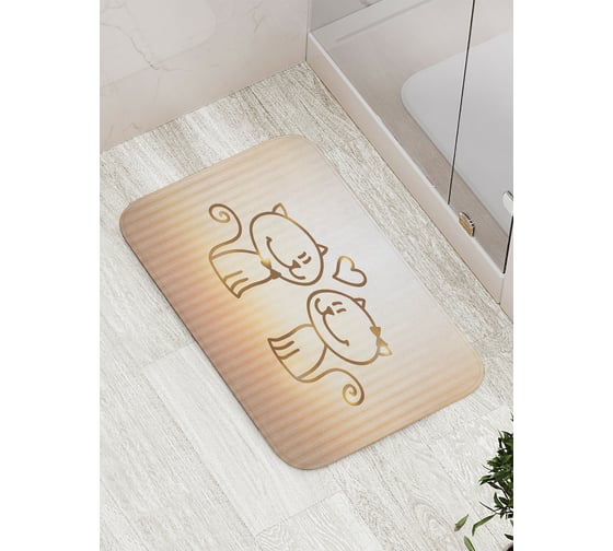 Изображение товара Коврик противоскользящий JoyArty "Взгляд нежности" для ванной, сауны, бассейна, bath_9737